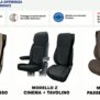 3 TIPOLOGIE DI SEDILI IN BASE ALLA PROPRIA CABINA